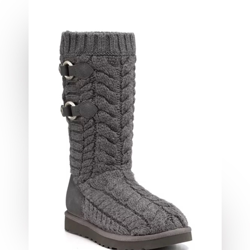 UGG Tularosa RouteCable Knit Boots - Size 7